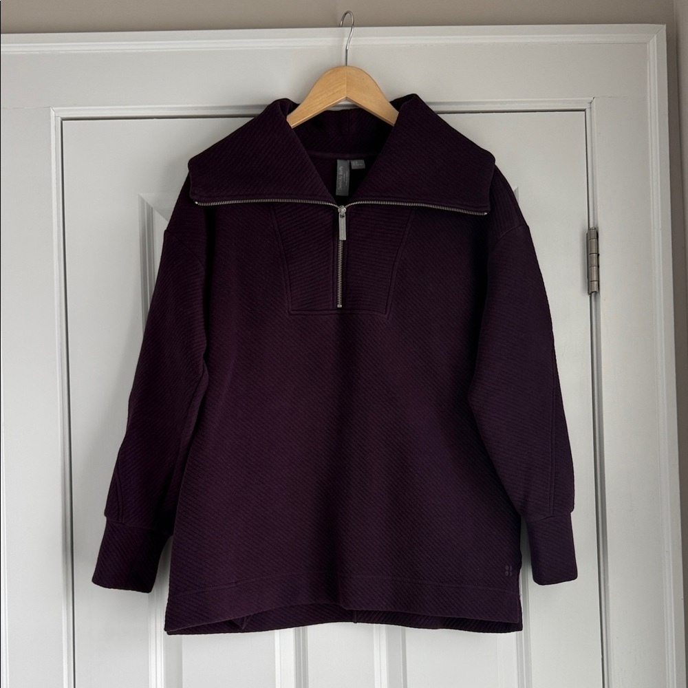 Sweaty Betty Radiant Half Zip Sweatshirt NWOT